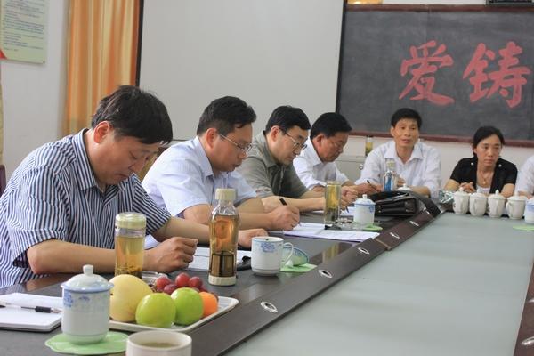 市教育局副局长郝民同志到汶上督导责任区调研