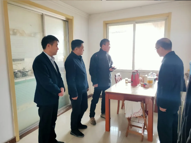 省住建厅张新华处长到次邱镇检查电代煤工作
