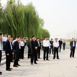 山东省委书记姜异康以及济宁聊城菏泽泰安省市领导来汶上视察工作