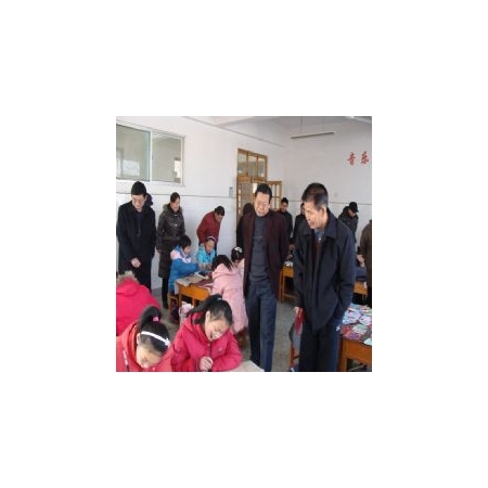 济宁市关工委副主任周光珍来汶上实验小学进行专题调研
