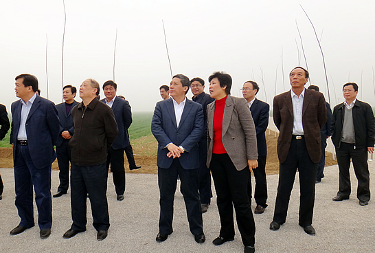 济宁市委副书记张术平带领参加全市春季林业生产暨高速公路绿色通道建设观摩会议与会人 ...