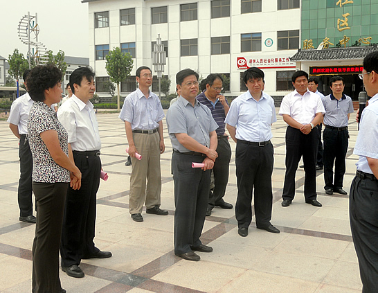 国土资源部胡存智率检查组来汶上县视察土地增减挂钩工作