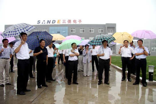 济宁市科学发展观现场观摩会与会领导来汶上县观摩