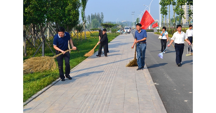 汶上县人力资源和社会保障局组织40人的支援服务队落实“三城同创”工作部署