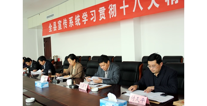 汶上县召开宣传系统学习贯彻十八大精神工作会议