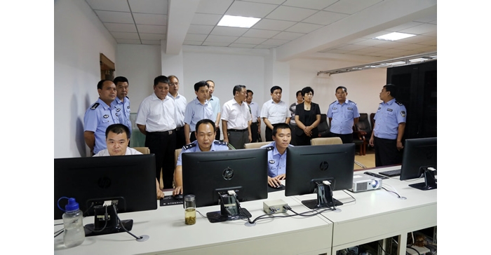 ，汶上县政协领导视察社会治安视频监控系统建设及交通基础设施建设工作