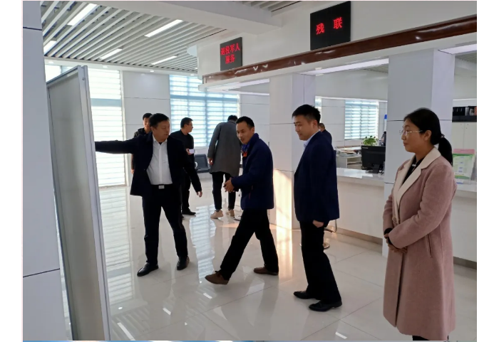 全市示范型退役军人服务站服务保障体系建设参观团到次邱镇观摩评比